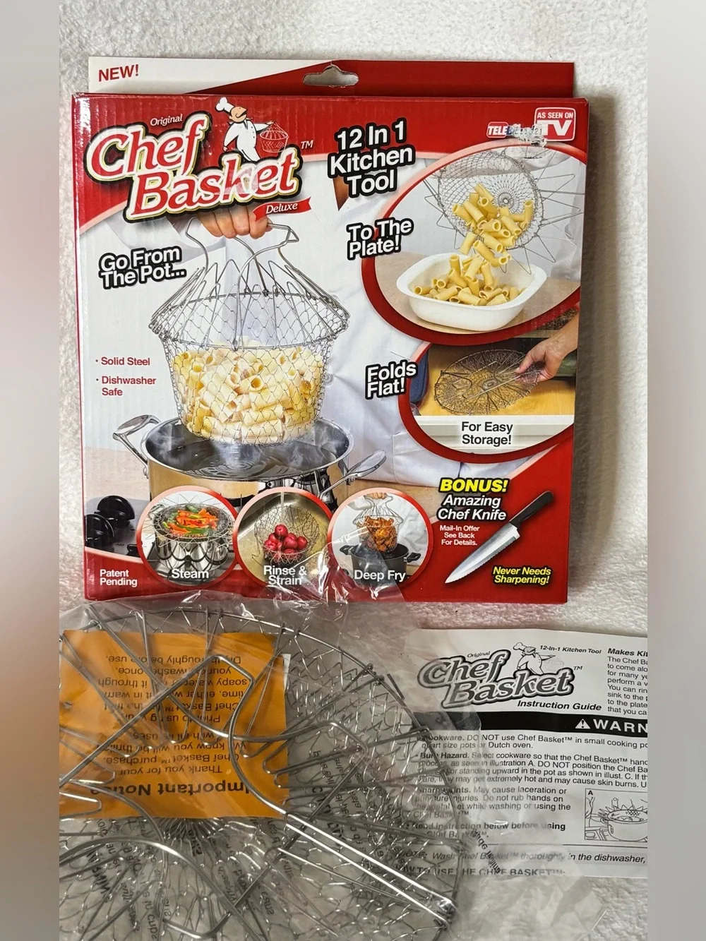 12-in-1 Stainless Steel Kitchen Tool - Silver